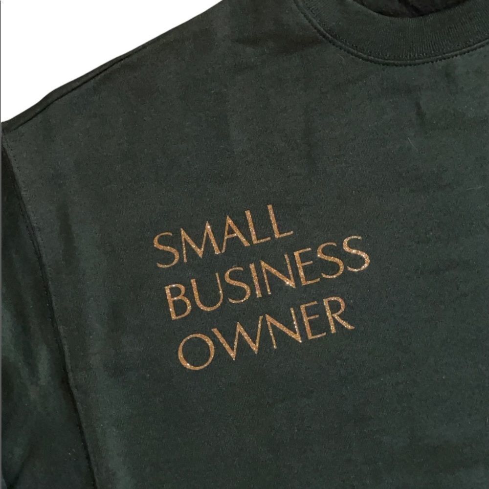 NWT Wool + Pepper Small Business Owner Crewneck Sweatshirt